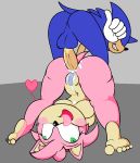  1girl amy_rose anal anthro anus ass ass_up blue_fur blush breasts cum cum_in_ass cum_in_pussy cum_inside cum_on_body duo erection feet fucked_silly fur furry hedgehog lagomorph lil_scooter56 lying male male/female mammal nipples open_mouth penetration penis pink_fur presenting presenting_pussy pussy rodent sega sex smile soles sonic_the_hedgehog testicles toes tongue tongue_out video_games 