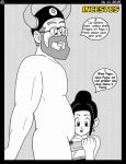 adult age_difference black_hair breast chichi comic dad daddy daughter dragon_ball dragon_ball_z father_&amp;_daughter gyumao hair handjob hentai incest incestus male/female monochrome oedipussy ox_king penis pretty 