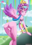  1girl after_sex ass bent_over creampie cum cum_in_pussy cum_inside cum_leaking cum_on_thighs equestria_untamed female female_only friendship_is_magic horn horned_humanization humanized looking_at_viewer looking_back my_little_pony princess_cadance pussy solo tagme winged_humanization wings 