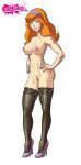  breasts daphne_blake high_heels naked_thighhighs nipples nude pubic_hair pussy scooby-doo shoes stockings tekuho_(artist) 