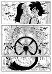  ass ass_grab big_breasts breasts chichi comic dragon_ball dragon_ball_super dragon_ball_z funsexydragonball girl_on_top missionary_position monochrome outside pussy sex son_goku tractor vaginal vaginal_penetration 