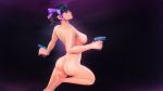  16:9_aspect_ratio 3d ass breasts brown_hair cap dzooworks femscout genderswap gun high_resolution hips large_filesize nude ponytail pose ribbon scout team_fortress_2 tied_hair very_high_resolution weapon 