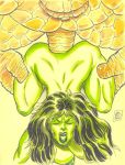 anal anal_penetration ben_grimm big_breasts breasts doggy_position fantastic_four green_skin hands_on_hips hetero hulk_(series) jennifer_walters long_hair marvel marvel_comics nipples nude rob_durham she-hulk superheroine the_thing the_thing_(marvel)