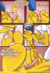 ass bart_simpson big_ass big_breasts big_penis blue_hair blush breasts cameltoe comic english_text hair incest kogeikun marge_simpson mother&#039;s_duty mother_and_son panties penis pussy sexy_sleep_walking sleeping spanking text the_simpsons yellow_skin