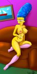  cum_drenched marge_simpson mrpenning stockings the_simpsons yellow_skin 