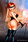  ass boots breasts disney elastigirl the_incredibles whip 