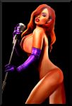 ass breasts disney gloves hair_over_one_eye jessica_rabbit microphone nipples nude purple_gloves who_framed_roger_rabbit 