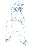 bunny_ears female_only five_nights_at_freddy&#039;s huge_ass jumpsuit mask thick_ass thick_thighs vanny_(fnaf)