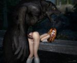  1girl 3d anthro asilios ass canine duo elf erection female forced fur furry hetero human male mammal nude open_mouth original original_character penetration penis pointy_ears pussy rape sex teeth vaginal_penetration were werewolf 