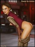  ass bent_over breasts clone_wars natalie_portman padme_amidala pants_down partially_clothed shabby_blue star_wars 
