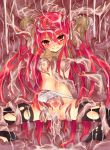 1girl bukkake cum nipples shakugan_no_shana shana_(shakugan_no_shana) small_breasts tentacle 