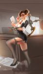  1girl breasts hair high_heels jpeg_artifacts league_of_legends solo tagme vayne 