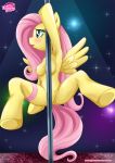  1girl bbmbbf breasts equestria_untamed female fluttershy fluttershy_(mlp) friendship_is_magic my_little_pony nude palcomix pole pole_dancing tagme tail wings 