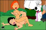 ass blush bonnie_swanson breasts brian_griffin family_guy joe_swanson lois_griffin long_tongue luberne nipples open_mouth peter_griffin tongue tongue_out 
