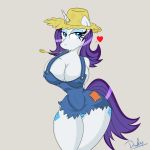  ass breasts friendship_is_magic grey_background my_little_pony rarity_(mlp) simple_background 