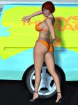  3d ass bra breasts high_heels panties scooby-doo van vehicle velma_dinkley 