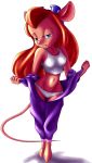  1girl anthro beautiful big_ears blonde blue_eyes breasts cartoon chip_&#039;n_dale_rescue_rangers disney furry gadget_hackwrench goggles hair long_hair mouse navel panties simple_background tail transparent_background underwear undressing white_panties 