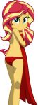  1_girl 1girl ass backshot cute equestria_girls female female_only female_solo friendship_is_magic legs long_hair looking_at_viewer mlp mostly_nude my_little_pony no_bra panties red_panties simple_background smile solo standing sunset_shimmer sunset_shimmer_(eg) topless transparent_background two_tone_hair underwear 