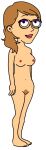 belly_button breasts erika_(goanimate) goanimate nipples pubic_hair pussy tan_hair vyond zaraanderikafan12345