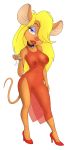  blonde_hair breasts chip_&#039;n_dale_rescue_rangers dress furry gadget_hackwrench pussy see-through standing 