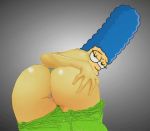  ass edit looking_back marge_simpson the_simpsons yellow_skin 