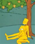 anus ass bart_simpson brother_and_sister child evilweazel_(artist) holding_penis huge_penis incest kissing_penis lisa_simpson loli lolicon nude shaved_pussy shota shotacon the_simpsons thighs