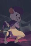 looking_back mice miss_bianca_(the_rescuers) mouse mouse_girl rat_tail tail the_rescuers white_fur 