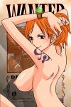  huge_breasts nami nude nude_female one_piece wanted_poster 