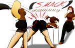  3girls multiple_girls paddle spank spanked spanking 