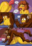 ass ass_up bedroom breasts comic glasses kogeikun maude_flanders ned_flanders nipples nude pussy sex the_simpsons yellow_skin