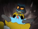  anthro cum dacad furry gen_4_pokemon gif gif hypnosis hypnotic_eyes male male_only penetration penis penis_in_ass pokemon riolu 