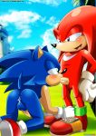  all_fours anthro ass bbmbbf blush cum cum_in_ass fellatio furry knuckles_the_echidna mobius_unleashed oral palcomix sega sonic_(series) sonic_the_hedgehog sonic_the_hedgehog_(series) yaoi 
