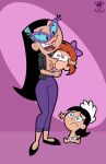  bigtyme breast_feeding breasts glasses teeth the_fairly_oddparents tootie trixie_tang vicky_(fop) 