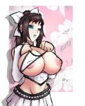  big_breasts breasts cleavage_(game) green_eyes onagi onagi_(artist) solo toudou_erika 