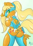 2015 absurd_res anthro anthrofied anus applejack applejack_(mlp) ass big_breasts big_butt breasts butt capcom clothed clothing cosplay crossover digital_media_(artwork) earth_pony equid equine female friendship_is_magic hasbro hi_res horse mammal mdgusty my_little_pony nude outfit pony pussy rainbow_mika rainbow_mika_(cosplay) skimpy smile solo street_fighter