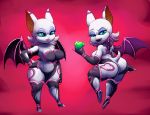  1girl 1girl anthro ass bat big_ass blue_eyes blue_sclera breasts fangs furry gem imp lips looking_at_viewer mammal open_mouth outta_sync pink_lips rouge_the_bat sega thick_thighs video_games wide_hips wings 