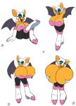  1girl 2013 2016 anthro badgerben bat big_breasts breast_expansion breasts cleavage clothed clothing furry huge_breasts hyper hyper_breasts mammal rouge_the_bat sega seth65 white_background 