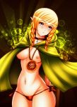  artist_request belly blush breasts linkle midriff navel the_legend_of_zelda 