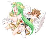  artist_request blush breast breasts kid_icarus nude palutena pit tagme white_background 