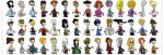  3_rows american_dad black_hair blonde_hair full_body group many_personas multiple_persona roger_(american_dad) stan_smith_(cosplay) tagme wheelchair white_background 