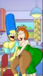  big_ass big_breasts big_hips breasts dat_ass family_guy huge_ass huge_breasts lois_griffin marge_simpson maxtlat milf the_simpsons yellow_skin yuri 