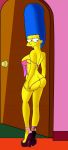  ass high_heels lingerie marge_simpson solo the_simpsons yellow_skin 