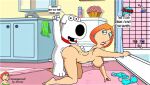  all_fours ass breasts brian_griffin erect_nipples family_guy lois_griffin norm normal9648 nude swinging_breasts thighs vaginal 