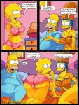  ass breasts comic father_&amp;_daughter homer_simpson incest lisa_simpson marge_simpson milf mother_&amp;_daughter nipples panties text the_simpsons 