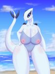  beach breasts lugia nipples pokemon pussy standing 