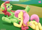  2_girls 2girls anthro ass bbmbbf breasts cum cunnilingus cutie_mark equestria_untamed female/female fluttershy fluttershy_(mlp) friendship_is_magic multiple_girls my_little_pony oral palcomix pussy pussylicking tail tree_hugger tree_hugger_(mlp) yuri 