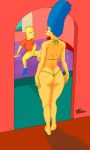  1boy 1girl ass bart_simpson bed bedroom big_ass big_penis bikini blue_hair bottomless breasts condom_wrapper delta26 erect_penis female hair huge_breasts human incest large_breasts long_hair male marge_simpson mother mother&#039;s_duty mother_and_son penis sitting son standing testicles the_simpsons wide_hips yellow_skin young 