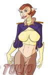  1female 1girl artist_name breasts cameltoe captain_amelia clothed disney eyebrows female female_only hair solo standing treasure_planet tulio_(artist) 