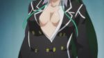  anime breasts ecchi flashing gif green_hair nipples nude 
