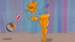  1girl amajour ass breasts bubble drinking filling heffalumps_and_woozles honey winnie_the_pooh yellow 